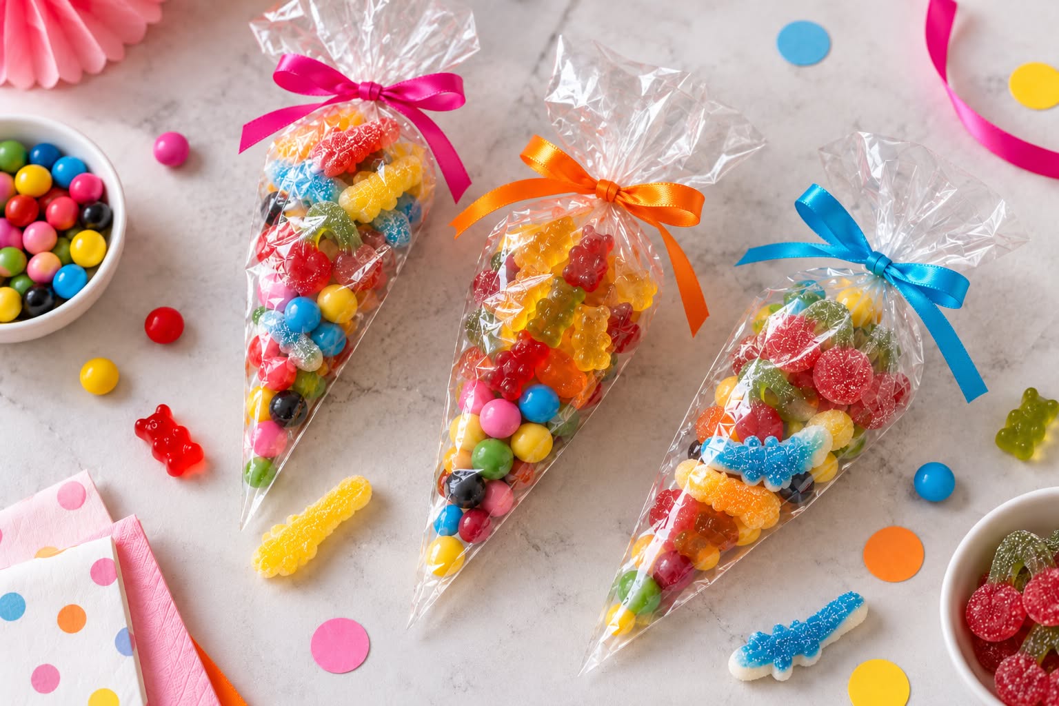 Cómo hacer un cucurucho de chuches paso a paso