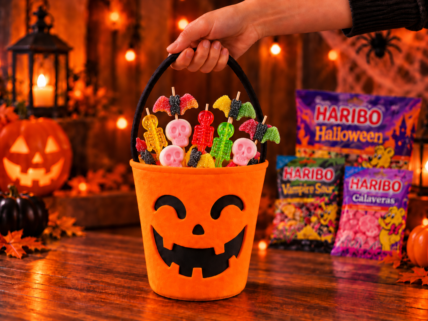 Como hacer brochetas de chuches para Halloween